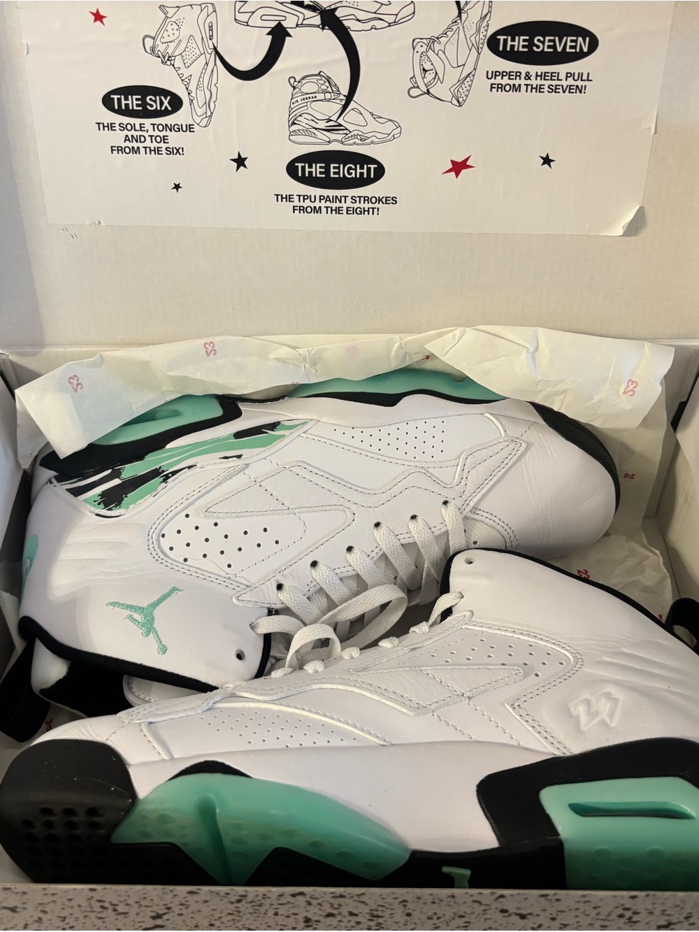 Jordan Men's Sneakers White Mint Black